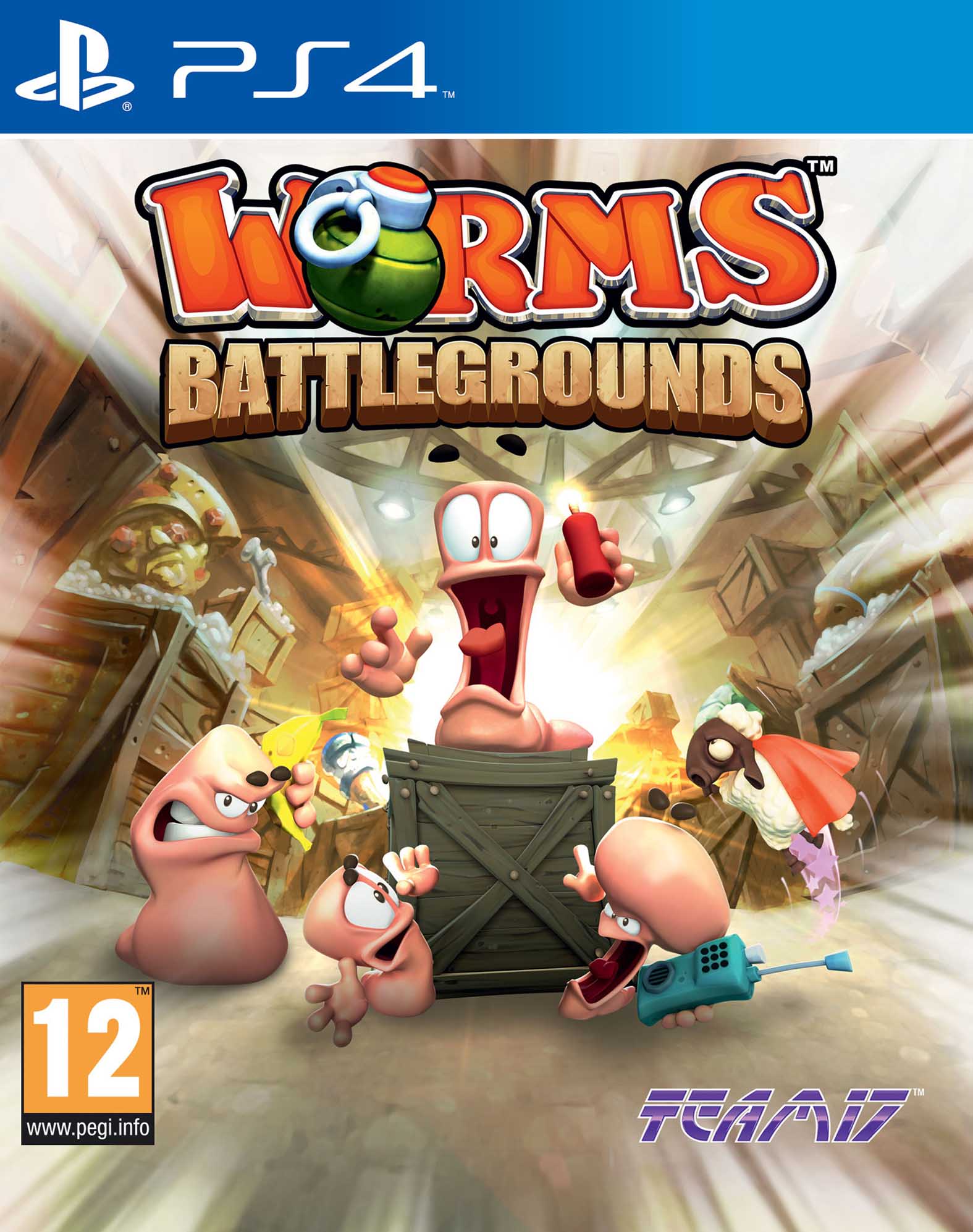 Worms Battlegrounds (PS4) (GameReplay)