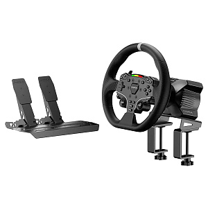 

Игровой руль MOZA R3 Bundle: R3 Base + ES Lite Wheel + SR-P Lite double Pedals + R3 Table Clam (RS074)