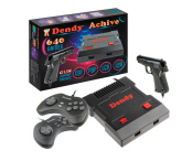 Игровая консоль Dendy Achive (640 игр + световой пистолет) (черная)