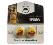 Накладки на стики для геймпада DualSense / DualShock 4 DH NBA: Los Angeles Lakers – #24 Koby Bryant (Желтый) (2 шт) (D17)