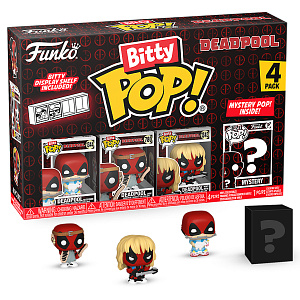 Фигурка Funko Bitty POP Deadpool: Sleepover + Larp + Heavy Metal + Mystery (84962) (4 шт)