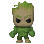 Фигурка Funko POP Marvel: Marvel We Are Groot – Groot as Hulk Bobble-Head (1397) (81338) (9, 5 см)