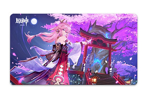 Коврик для мыши Genshin Impact When The Sakura Bloom Yae Miko 40x70 см 1890₽