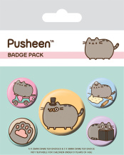 Значки Pyramid (набор 5 шт.) – Pusheen (Fancy)