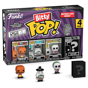 Фигурка Funko Bitty POP Disney TNBC S2 - Pumpkin Jack / Mayor / Barrel / Mystery (1 of 4) (4PK) (73020)