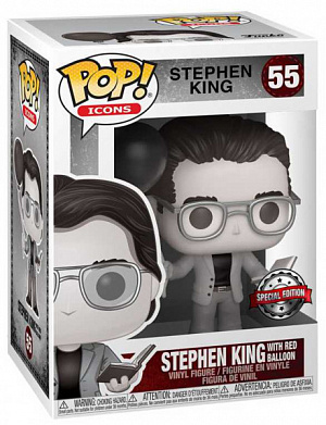 

Фигурка Funko POP Icons – Stephen King w/Red Balloon (B&W) (Exc) (52236)