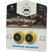 Накладки на стики для геймпада DualSense / DualShock 4 DH Marvel's Spider-Man: Miles Morales (желтый) (2 шт) (D02)