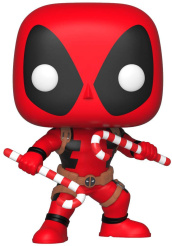 Фигурка Funko POP Marvel: Holiday – Deadpool With Candy Canes Bobble-Head (400) (33985) (9,5 см)