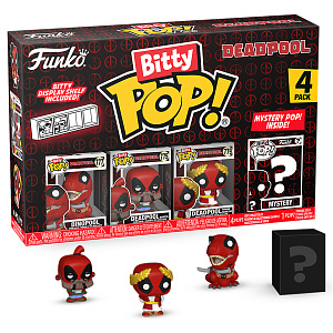 Фигурка Funko Bitty POP Deadpool: Dinopool + Barista + Roman Senator + Mystery (84961) (4 шт)