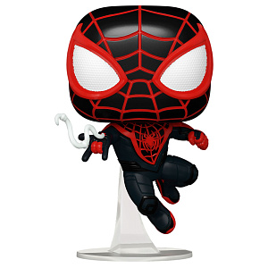 Фигурка Funko POP Games: Marvel Spider-Man 2 – Miles Morales Upgraded Suit Bobble-Head (970) (76108) (9,5 см)