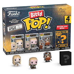 Фигурка Funko Bitty POP The Lord of the Rings: Galadriel + Legolas + Gimly + Mystery (75457) (4 шт)