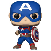 Фигурка Funko POP Marvel: New Classics – Captain America Bobble-Head (1419) (82497) (9,5 см)