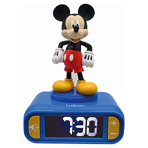 Будильник-ночник Lexibook: Mickey 3D NightLight Alarm Clock With Sound and Melodies (RL800MCH) (101088)