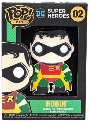 Значок Funko POP Pin DC Classic: Robin – Large Enamel Pin (DCCPP0002) (48554)