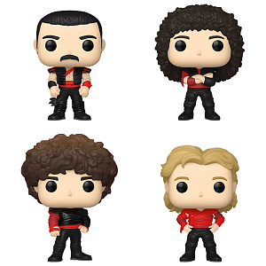 Фигурка Funko POP Rocks Queen: Radio Gaga – Freddie Mercury / Bryan May / John / Roger (4 шт) (70602) (9,5 см)