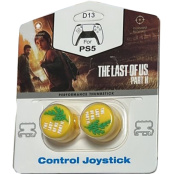 Накладки на стики для геймпада DualSense / DualShock 4 DH The Last of Us Part II (желтый) (2 шт) (D13)