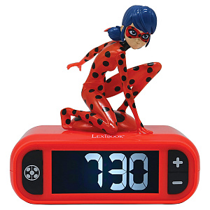 Будильник-ночник Lexibook: Miraculous NightLight Alarm Clock With Sound and Melodies (RL800MI) (077321)