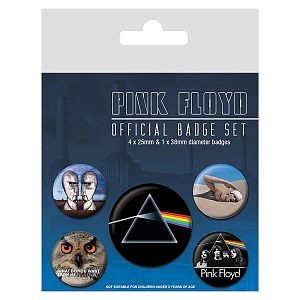 Набор значков Pink Floyd (5 шт) (BP80489)