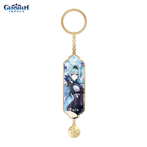 Брелок металический Character Banner Art Metal & Resin Keychain: Born of Ocean - Swell Eula