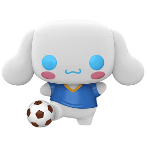 Фигурка Funko POP Hello Kitty And Friends: Cinnamoroll with Soccer Ball (Flocked) Exclusive (86) (82146) (9,5 см)