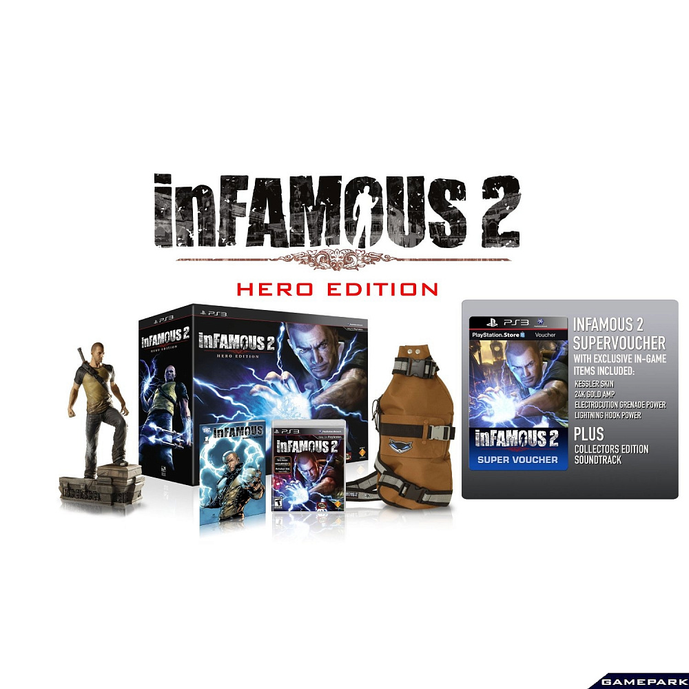 КупитьДурная репутация 2. Героическое издание (inFAMOUS 2)(PS3) – Интернет  магазин GamePark