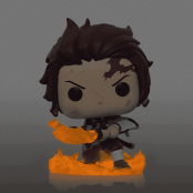 Фигурка Funko POP Animation Demon Slayer: Kimetsu no Yaiba – Tanjiro Kamado Hinokami Kagura Dance [Glows In The Dark] ONLY CHASE! Exclusive (874)