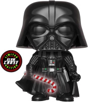 Фигурка Funko POP Star Wars Holiday: Darth Vader [Glows In The Dark] Bobble-Head ONLY CHASE! (279)